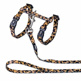 Comparer les prix de Harnais et laisse pour chat Nobby Pet Leopard