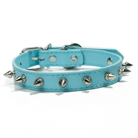 Comparer les prix de Accessoires Premium Cuir Haute Qualité Collier pour Chien Chat Clouté Studded Collier pour Chiot Animal de Compagnie Pour Chiens Chats Petits Moyens Grands Sangle de Cou Produits pour Animaux L