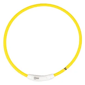 Comparer les prix de Collier Chien - Duvoplus Anneau flash light USB jaune - 65 cm