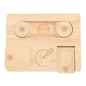 Comparer les prix de Cochon d'Inde Jouets de Fouille Bois Petits Animaux Interactifs Cache Friandises Jouets pour Lapins Lapereau beige