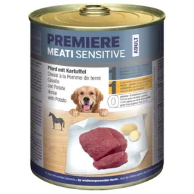 Comparer les prix de PREMIERE Meati Sensitive Cheval et pommes de terre 24x800 g