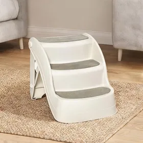 Meilleurs prix pour Escalier antidérapant pliable pour chien en plastique 3 marches 49 x 38 x 38 cm pour petits chiens et chats