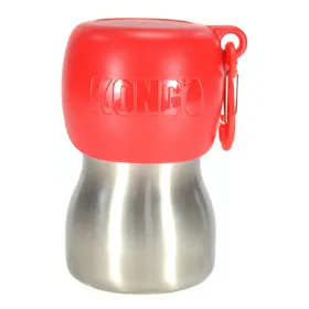Meilleurs prix pour Gourde en acier inoxydable rouge KONG H2O env. 270 ml, pour chien