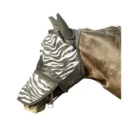 Comparer les prix de Masque anti-mouches pour cheval avec protection naseaux HKM Zebra