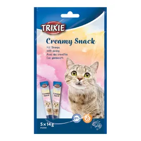 Comparer les prix de Lot économique : 30x14g Trixie Creamy Snack avec des crevettes friandises pour chat