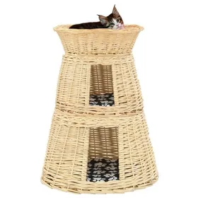 Comparer les prix de SALE 2026 Meuble pour chats Brun - Ensemble de panier pour chats 3 pcs avec coussins 47x34x60cm PRO159813188
