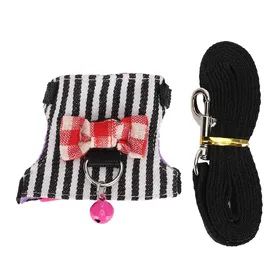 Meilleurs prix pour Petit Animal de Compagnie Laisse Harnais Ensemble Sangle de Poitrine Confortable Veste de Traction pour Furet Chinchilla S
