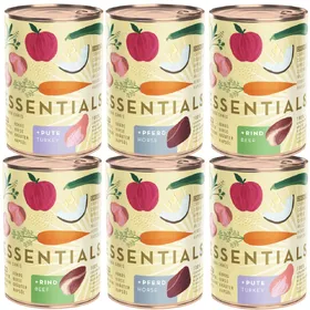 Meilleurs prix pour 12 x 385 g Terra Canis Essential Mix (3 sortes), nourriture humide pour chien