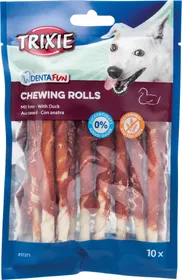 Meilleurs prix pour Trixie DENTA FUN Sticks à mâcher avec canard - Lot de 2x 80g - 12cm -x10