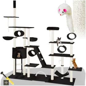 Meilleurs prix pour TecTake Arbre à Chat Snooky 261 cm - noir