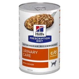 Meilleurs prix pour Hill's Prescription Diet c/d Multicare Urinary Care Boîtes de Nourriture Humide Chien Adulte au Poulet 12x370g