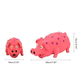 Meilleurs prix pour Jouet interactif à mâcher en forme de cochon couineur pour chien, en caoutchouc, pour petits, moyens et grands chiens Type 1