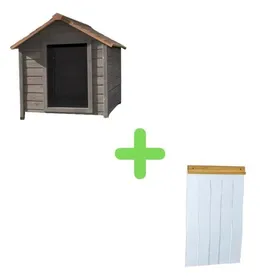 Comparer les prix de Niche pour chien Tradistyle - Animal Valley - Pin - Marron - Petit - Extérieur