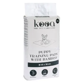 Comparer les prix de Alèses de propreté kooa avec du bambou pour chiot - Taille L : L 60 x l 45 cm, 30 alèses