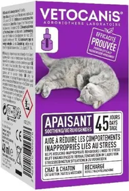 Meilleurs prix pour VETOCANIS Recharge pour diffuseur anti-stress pour chat - Efficace 45 jours