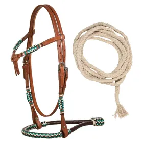 Meilleurs prix pour Bridon équitation bosal avec rênes en coton Pool's