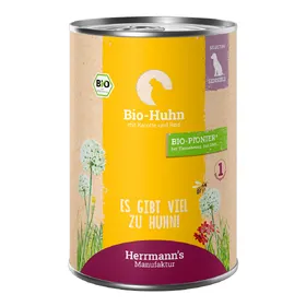 Meilleurs prix pour Herrmann's Selection Sensible 24 x 400 g pour chien - poulet bio, carottes bio, riz bio