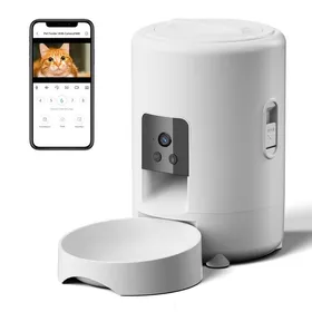 Meilleurs prix pour Mangeoire automatique pour animaux - Phoesky - 2 L - Caméra intégrée - Vision nocturne - Wi-Fi 2 4 GHz - Blanc