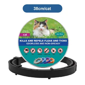 Comparer les prix de Nouveau collier pour chat, collier vétérinaire anti-puces et anti-tiques pour chiens et chats, collier antibactérien pour grands et petits chiens~00126