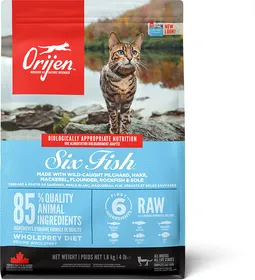 Meilleurs prix pour ORIJEN Six Fish Sans Céréales pour chat et chaton - 340g