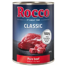 Comparer les prix de 12x400g Classic pur bœuf Rocco - Nourriture pour chien