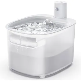 Comparer les prix de Fontaine à eau chat sans fil 2.6 L - détecteur mouvement automatique batterie rechargeable 3000 mAh triple filtration silencieuse