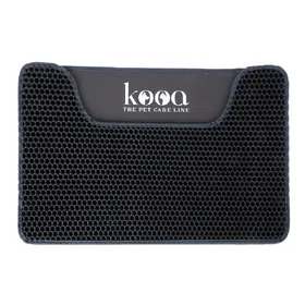 Comparer les prix de Kooa Tapis de litière à double couche Gris 60x40x1,5cm pour chat
