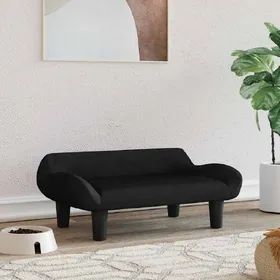 Meilleurs prix pour vidaXL Lit pour chien noir 70x40x24 cm velours