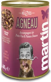 Meilleurs prix pour MARTIN Mijoté d’agneau complète riche en protéines pour chien - 150g