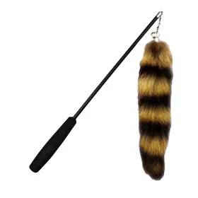 Comparer les prix de Peluche Chat Drôle Bâton Rétractable Tête Remplaçable Soulagement de l'Ennui Baguette Teaser pour Chaton pour Intérieur black