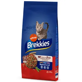 Comparer les prix de Brekkies, bœuf - Croquettes pour chat