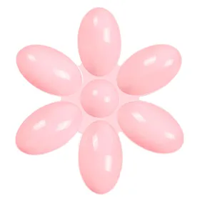Comparer les prix de Bol pour Chat en Plastique 6 Pétales Longue Durée Facile à Nettoyer Distributeur de Nourriture pour Chiots pour Petits Chats Chatons rose