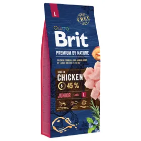 Comparer les prix de Brit Premium by Nature Junior L croquettes pour chiens