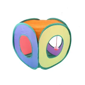 Comparer les prix de Tunnel pour Chat Pliable Jouets pour Chat Chaton Entraînement Interactif Jouet Amusant Tunnel Ennuyé pour Chiot Chaton Lapin Tunnel de Jeu Tube beige