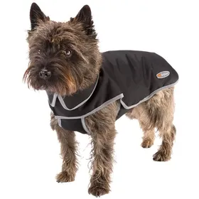 Meilleurs prix pour Manteau pour chien - FERPLAST - Techno - 55 cm - Imperméable - Coupe-vent - Bandes réfléchissantes