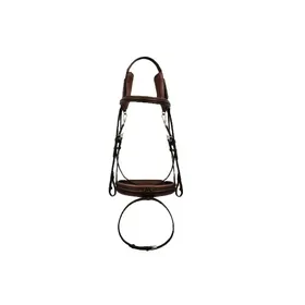 Meilleurs prix pour Bridons équitation complet avec muserolle confort Silver Crown CODE01