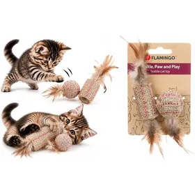 Comparer les prix de Jouet combiné rouleau et balle Texu pour chat couleur brune dimensions 9 x 7 x 7 cm BRUN JOUET A FRIANDISE