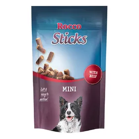 Comparer les prix de Rocco Sticks Mini pour chien - bœuf 100 g