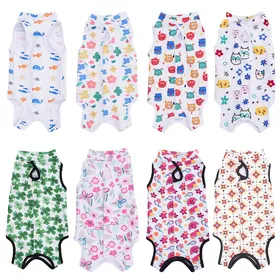 Meilleurs prix pour Vêtements de récupération post-opératoire anti-léchage pour animaux de compagnie pour chien chat tenues chaton combinaison de sevrage chiot stérilisation vêtements gilet pour chat L