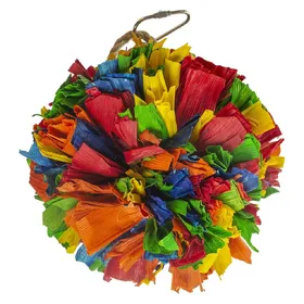 Meilleurs prix pour Duvoplus Jouet pour oiseaux pompon coloré de feuilles de maïs, Aménagement pour volière