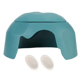 Comparer les prix de Humidification Cache Grotte Spacieux Sûr Cachette Grotte Boîte pour Reptile avec Bol en Céramique pour Tortue black