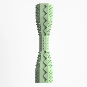Meilleurs prix pour Jouets à mâcher durables pour petits chiens comme outil de nettoyage des molaires pour animaux de compagnie, jouet brosse à dents interactif pour chien vert