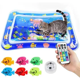 Comparer les prix de Tapis de Jeu Aquatique Chat LED Tapis Sensoriel eau Chats Tapis eau Gonfble pour Chat Tapis eau