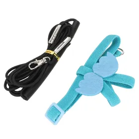 Meilleurs prix pour Harnais Laisse pour Oiseau Élastique Facile à Mettre Réglable Léger Portable Lanières de Laisse de Vol pour Perroquet avec de Jolies Ailes XS bleu