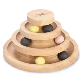 Comparer les prix de Jouet Designed by Lotte Tour en bois Mia pour chat - 1 jouet