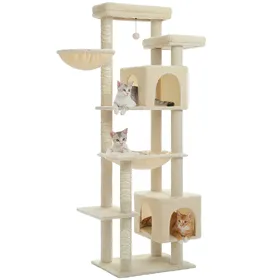 Comparer les prix de Arbre à Chat XXL avec 2 Grands Condos 175 cm Beige