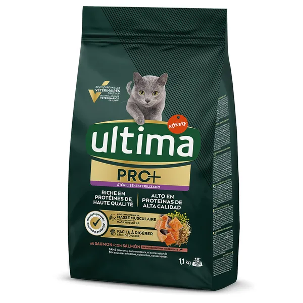 Ultima PRO+ Stérilisé saumon pour chat - 2 x 1, kg – photo 2