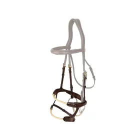 Comparer les prix de Muserolle cheval double avec corde Dy'on