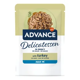 Comparer les prix de 18x85g dinde Delicatessen en sauce Affinity Advance + 6 sachets offerts !