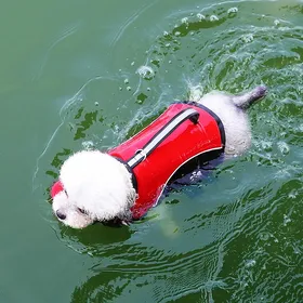 Meilleurs prix pour Gilet de sauvetage pour chien d'été avec flottant avant amovible, gilet de sauvetage réglable pour chien, maillots de bain pour chiens de petite, moyenne et grande taille, natation (Red,S)